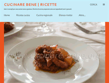 Tablet Screenshot of cucinare-bene.org